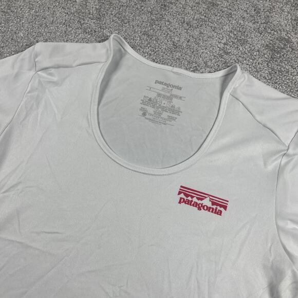 Patagonia Capilene T Shirt Womens Small Base Layer Silkweight Performanc White - Picture 1 of 8